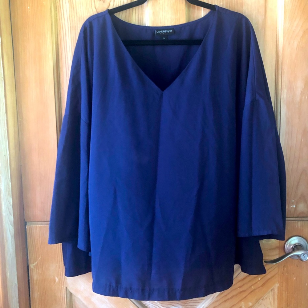 Royal Blue LANE BRYANT Blouse sz 26